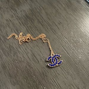 Chanel button necklace